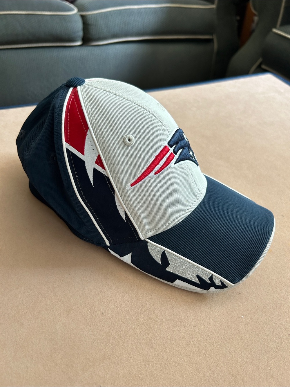 NFL Patriot Reebok Navy White Red Men's Team Logo Cap